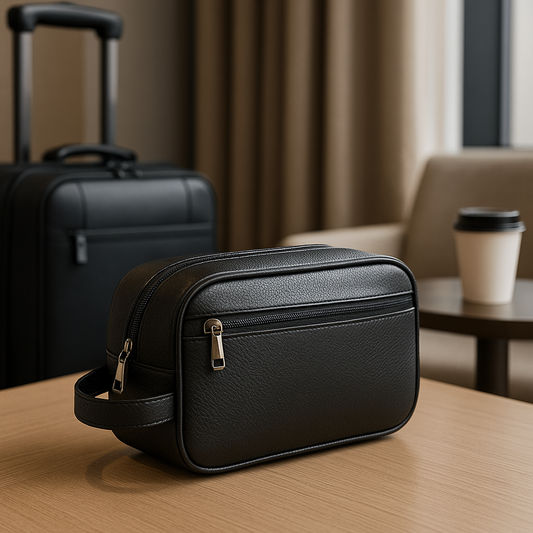 Trousse de toilette cuir