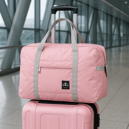 Sac de voyage pliable adaptable sur valise trolley