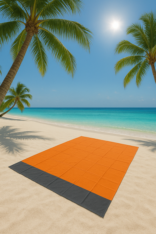 Tapis de Plage Anti-Sable Compact et Léger 200 cm