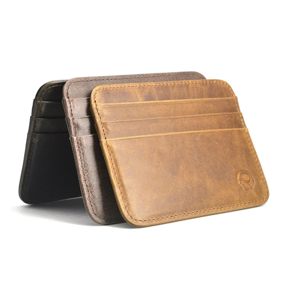 Étui en Cuir de Vachette pour Cartes de Crédit - Porte-Cartes Slim pour Homme 1