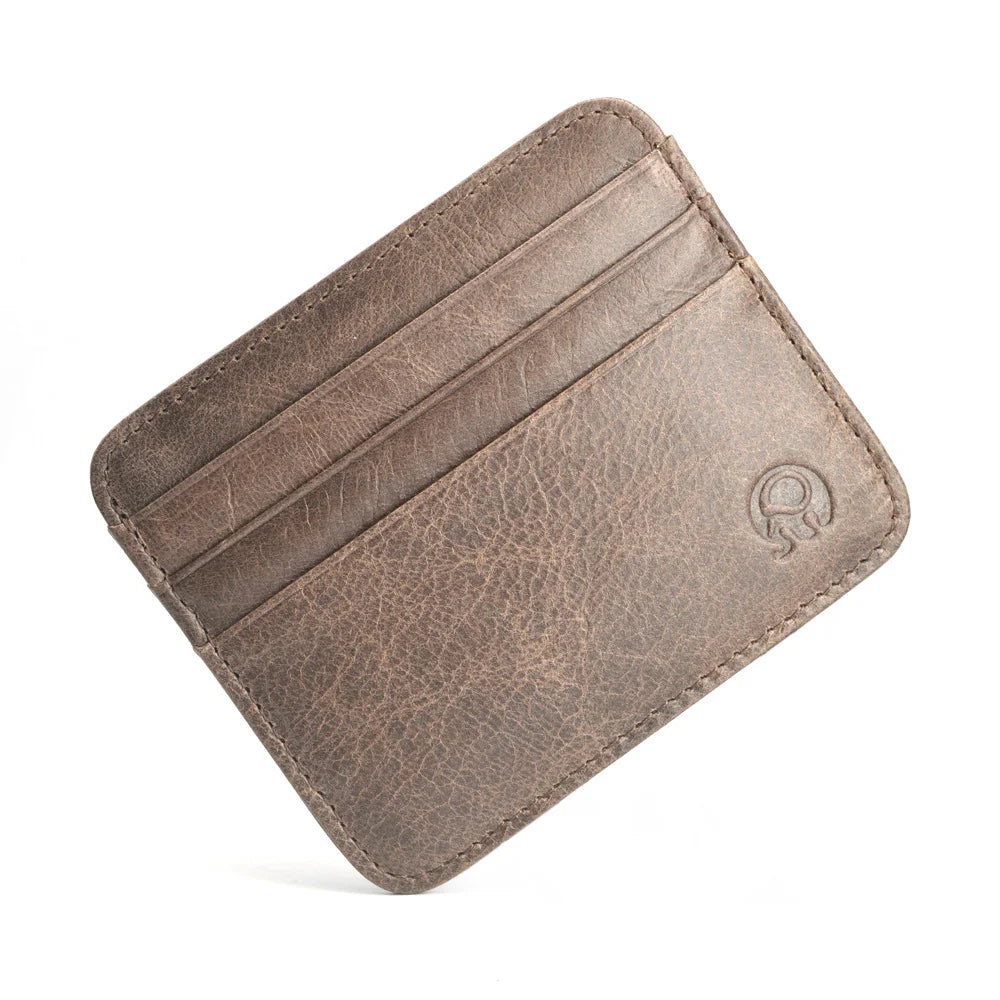 Étui en Cuir de Vachette pour Cartes de Crédit - Porte-Cartes Slim pour Homme 14