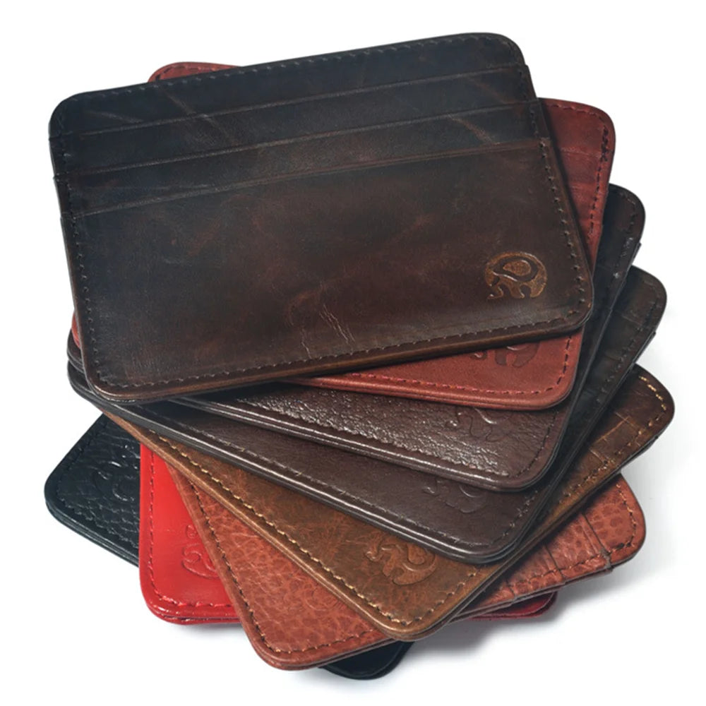 Étui en Cuir de Vachette pour Cartes de Crédit - Porte-Cartes Slim pour Homme 5