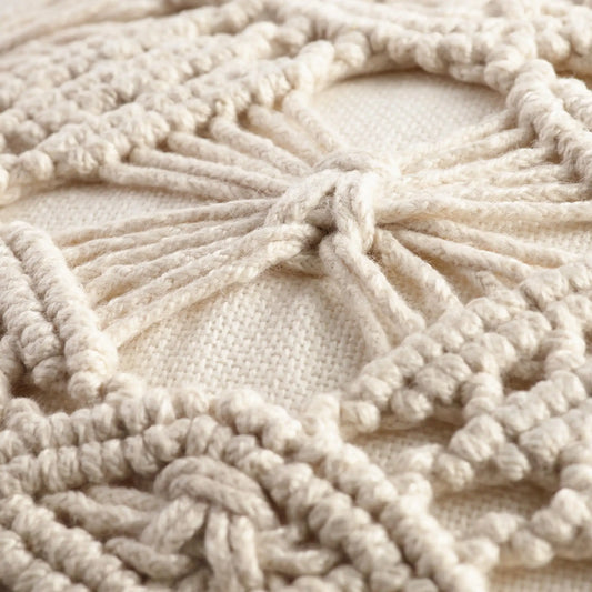Housse de Coussin Macramé Bohème