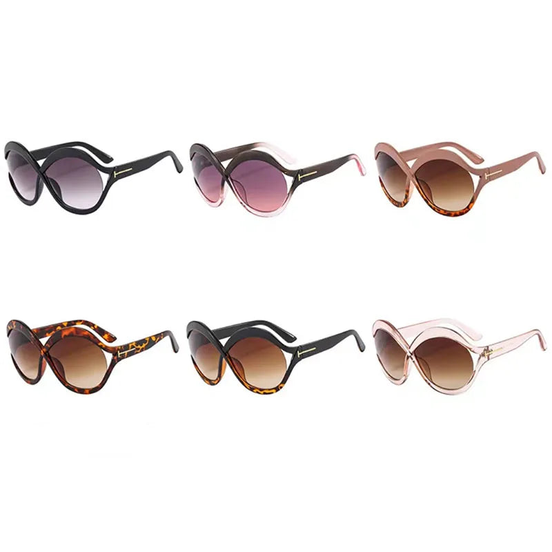 Lunettes De Soleil Ronde Surdimensionnées Femme UV400 - Design Élégant et Léger 5