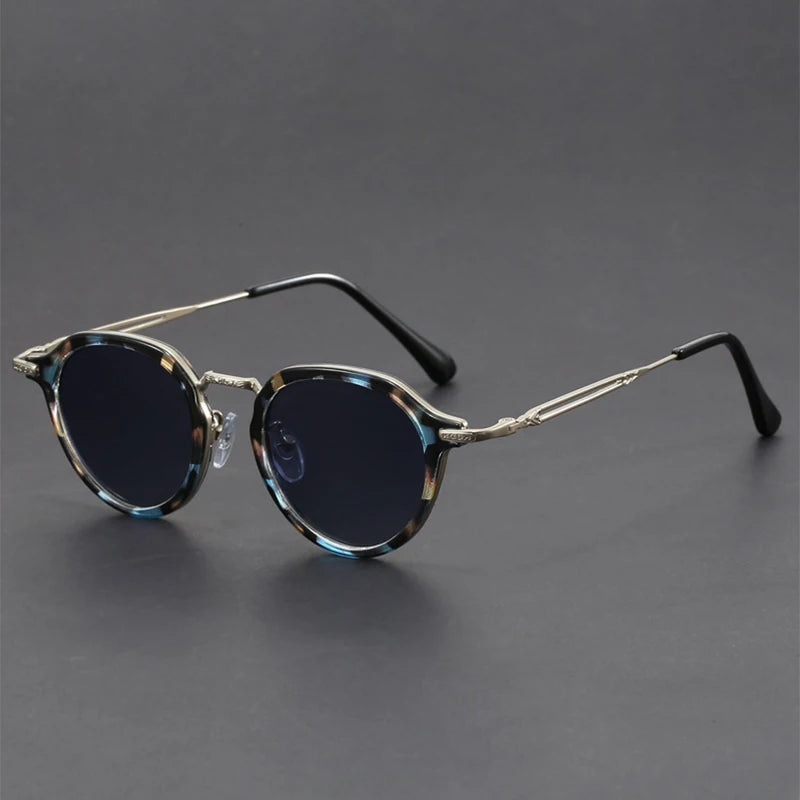 Lunettes de Soleil Ronde en Métal avec Protection UV400 – Lunette de Soleil Vintage et Légère pour Homme et Femme 3