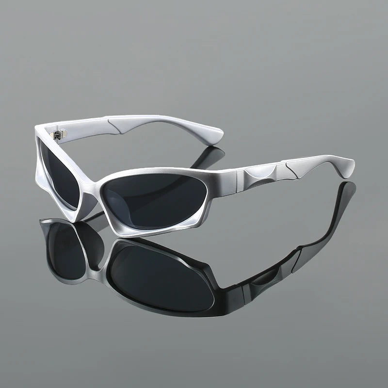 Lunettes de soleil futuristes UV400, légères et résistantes aux impacts pour homme et femme, ajustement enveloppant pour confort toute la journée 0