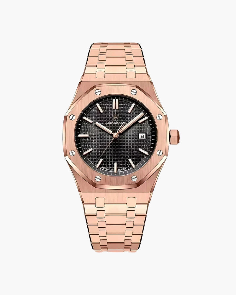 Montre Élégante Femme avec Cadran Bleu, Noir, Argent ou Rose – Résistante à l'Eau, Mouvement Quartz 1