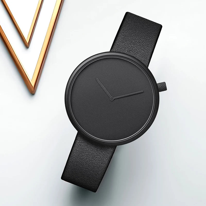 Montre Femme Minimaliste en Cuir - Élégante et Précise, Disque Petit, Style Raffiné 1