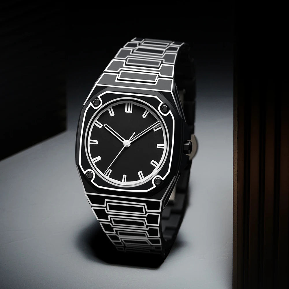 Montre Homme 3D avec Bracelet en Silicone Durable et Résistance à l'Eau 3ATM – Confort Optimal et Design Unique 0