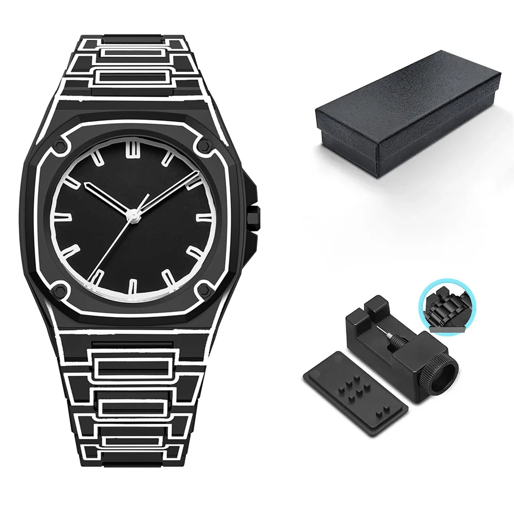 Montre Homme 3D avec Bracelet en Silicone Durable et Résistance à l'Eau 3ATM – Confort Optimal et Design Unique 5