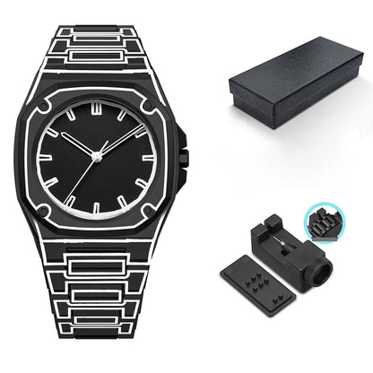 Montre Homme 3D avec Bracelet en Silicone Durable et Résistance à l'Eau 3ATM – Confort Optimal et Design Unique 5