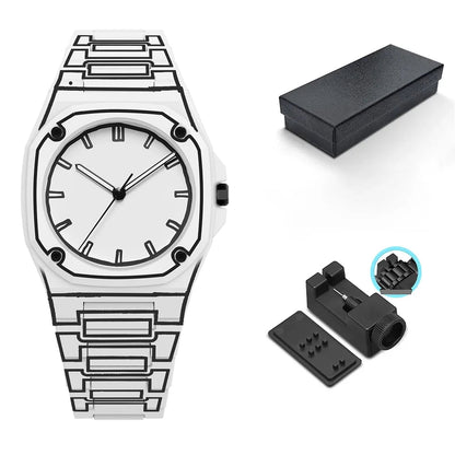 Montre Homme 3D avec Bracelet en Silicone Durable et Résistance à l'Eau 3ATM – Confort Optimal et Design Unique 6