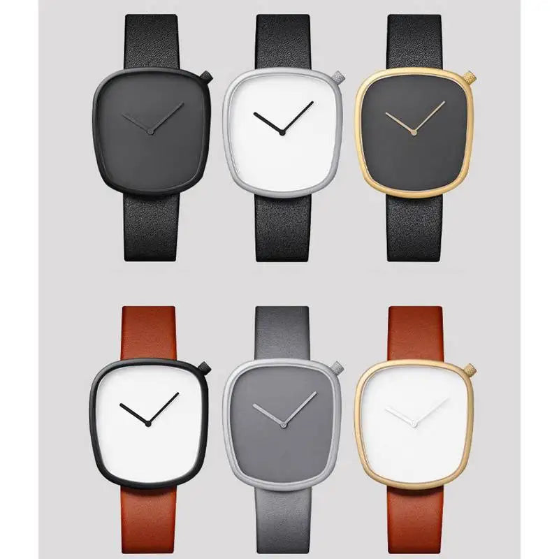 Montre Homme Minimaliste Ultra Fine en Cuir Noir - Élégance Intemporelle 5