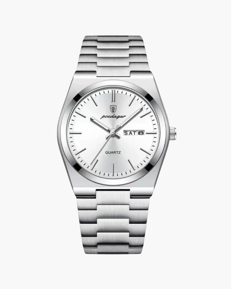Montre Homme Quartz Marine en Acier Inoxydable – Élégance Sportive avec Chronographe et Résistance à l'Eau 2