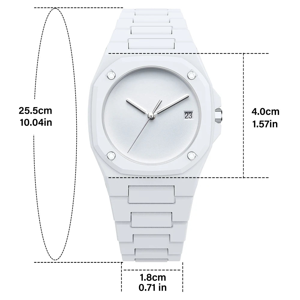 Montre Minimaliste Homme avec Effet 3D et Résistance à l'Eau 3ATM – Design Élégant et Léger 5
