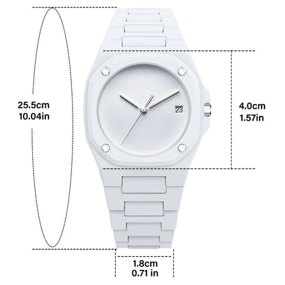 Montre Minimaliste Homme avec Effet 3D et Résistance à l'Eau 3ATM – Design Élégant et Léger 5