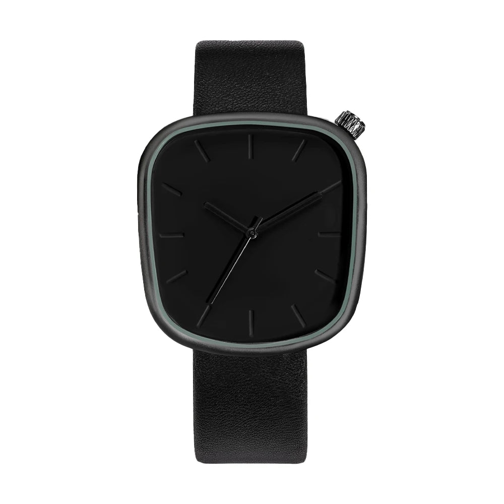 Montre Minimaliste Unisexe Quartz Carrée Noir et Blanc - Élégante et Fonctionnelle 7