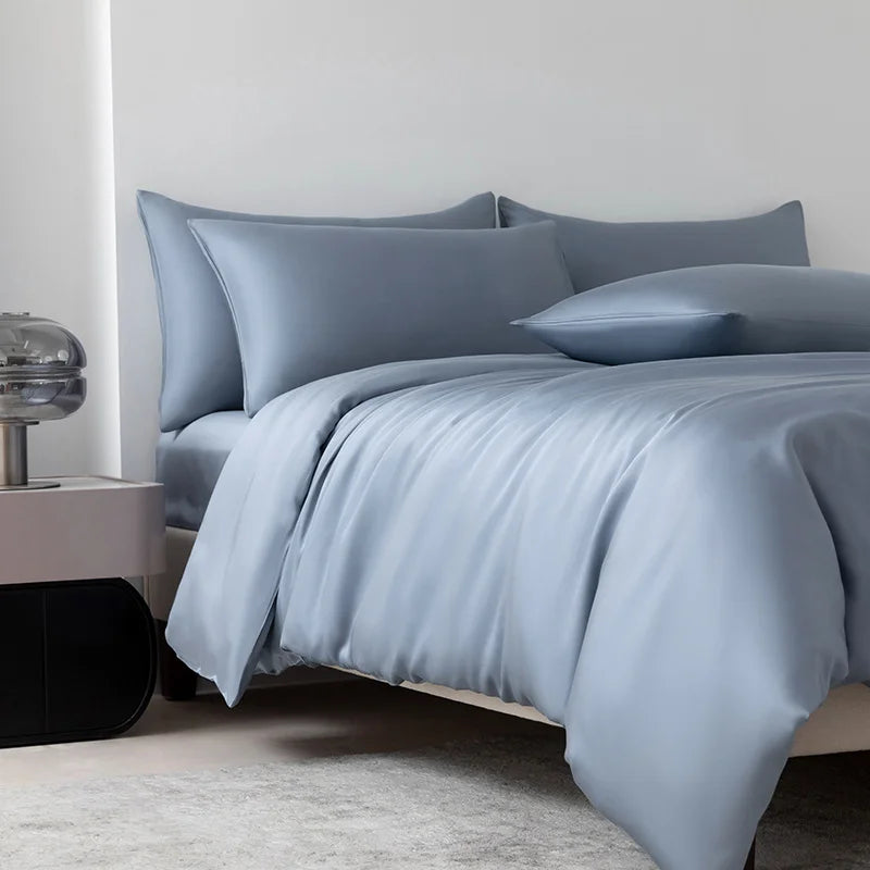 Ensemble Housse de Couette de Luxe 100 % Bambou – 3 Pièces