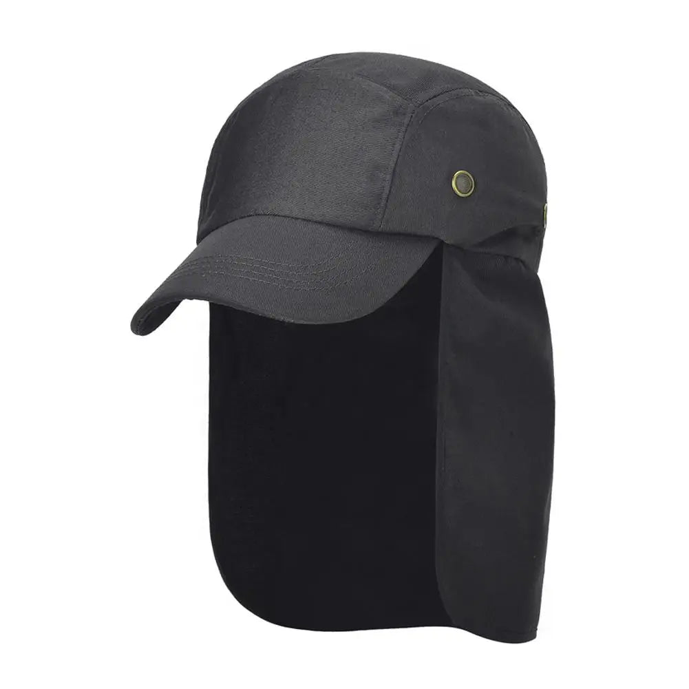 Casquette de Randonnée Anti-UV Légère avec Couvre-Cou Intégré – Séchage Rapide et Ventilation Optimale