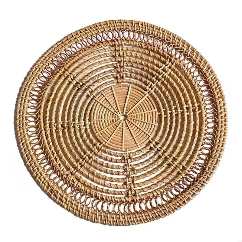 Variant image for Panier Décoratif en Rotin Tissé pour Mur – Élégance Nordique et Rangement Pratique-4