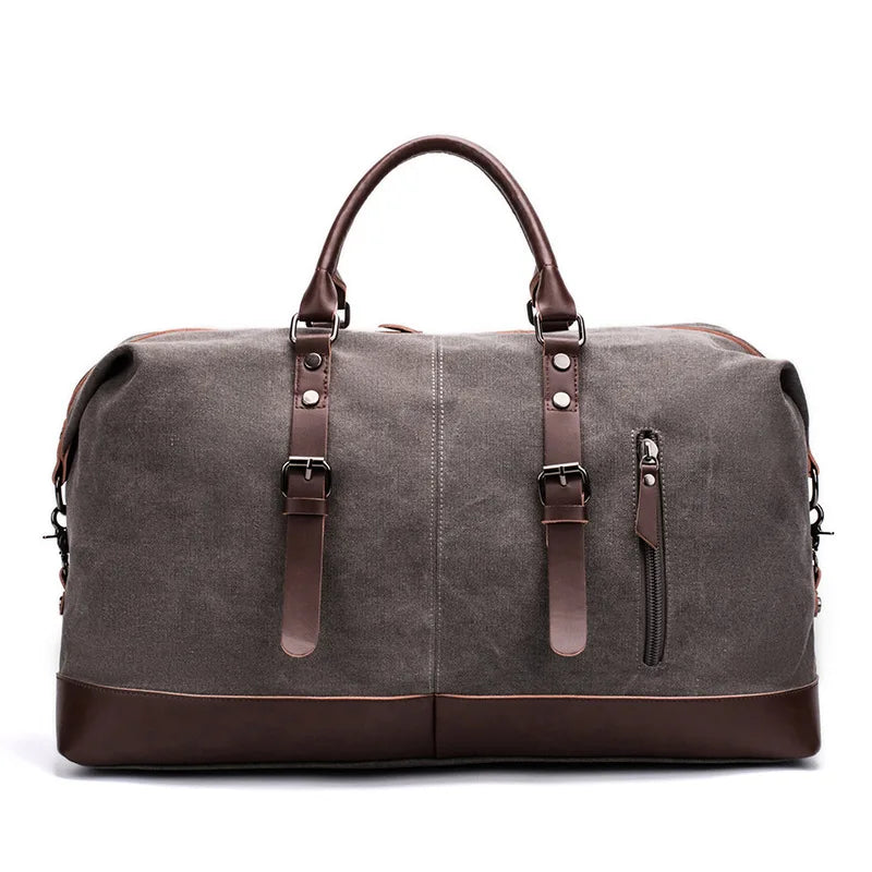 Variant image for Sac de Voyage en Toile et Cuir pour Homme – Grande Capacité, Léger et Ergonomique, Idéal pour Voyages et Escapades-5