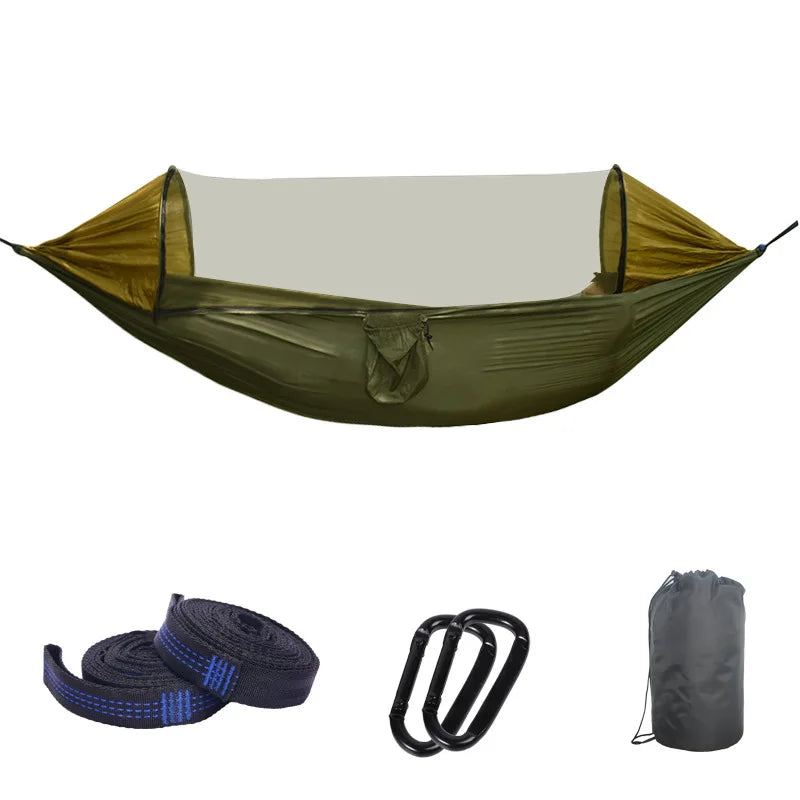 Tente Suspendue avec Moustiquaire Intégrée et Tissu Imperméable – 280 x 140 cm, Idéale pour Aventures en Plein Air