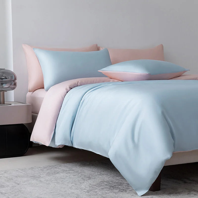 Ensemble Housse de Couette de Luxe 100 % Bambou – 3 Pièces