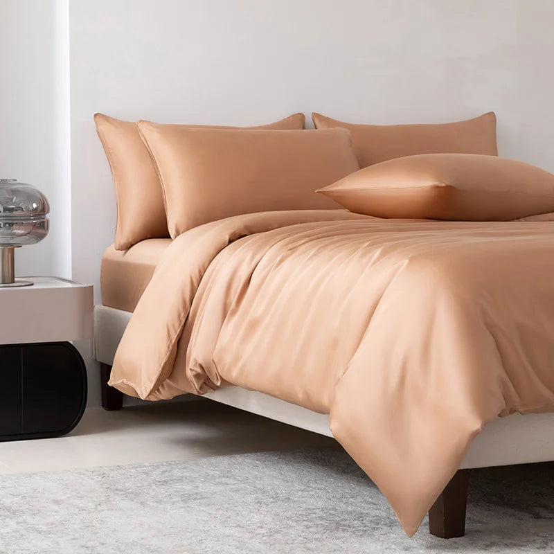 Ensemble Housse de Couette de Luxe 100 % Bambou – 3 Pièces