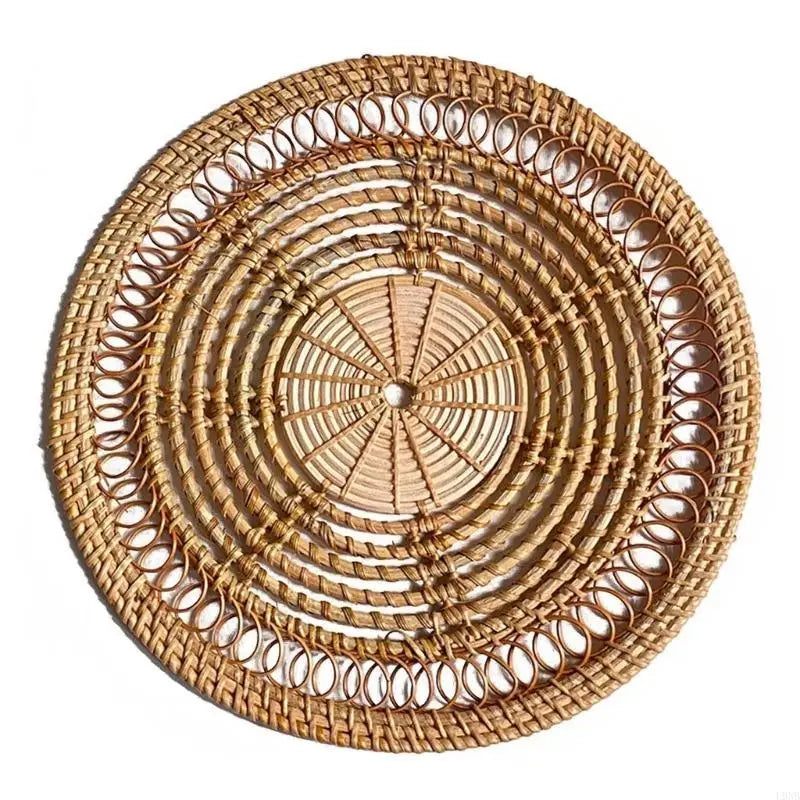 Panier Décoratif en Rotin Tissé pour Mur – Élégance Nordique et Rangement Pratique