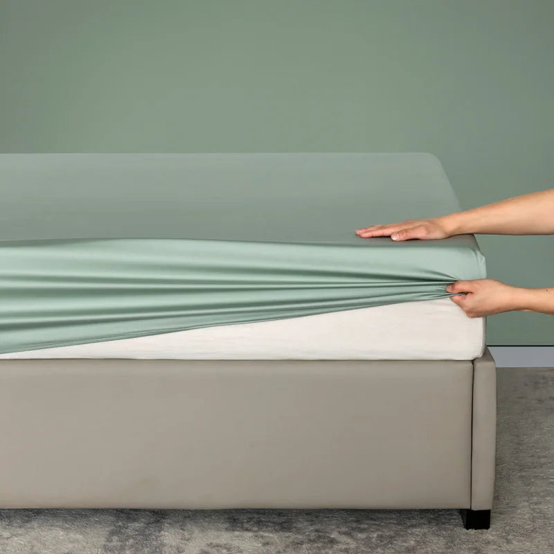 Drap-Housse Haute Qualité 100 % Bambou (Double, Queen, King)