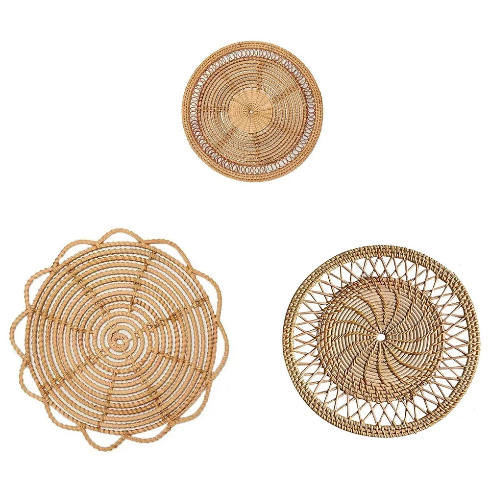 Variant image for Panier Décoratif en Rotin Tissé pour Intérieur – Suspension Artisanale, Ambiance Chaleureuse et Accrochage Facile-2