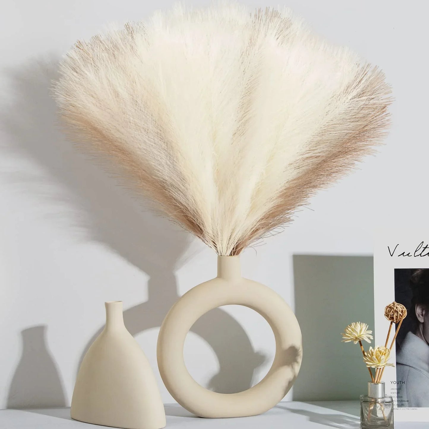 Fausse Pampas 35cm 10 pieces