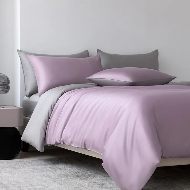 Ensemble Housse de Couette de Luxe 100 % Bambou – 3 Pièces