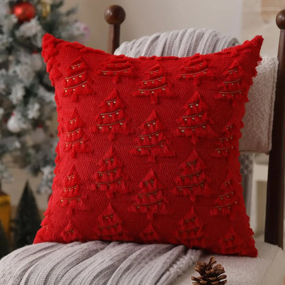 Housse de coussin décorative en velours côtelé