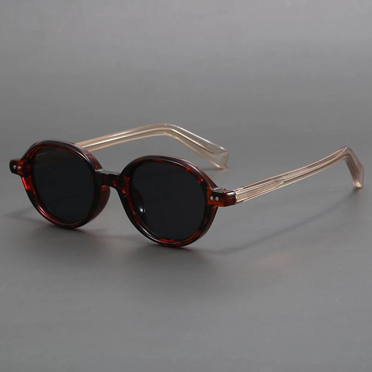 Lunettes de Soleil Rondes Polarisées en Acétate Unisexe – Confort Léger