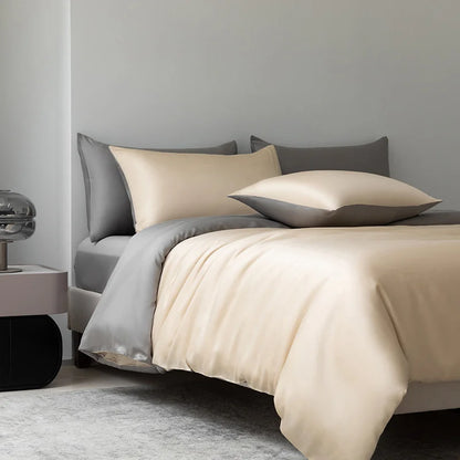 Ensemble Housse de Couette de Luxe 100 % Bambou – 3 Pièces