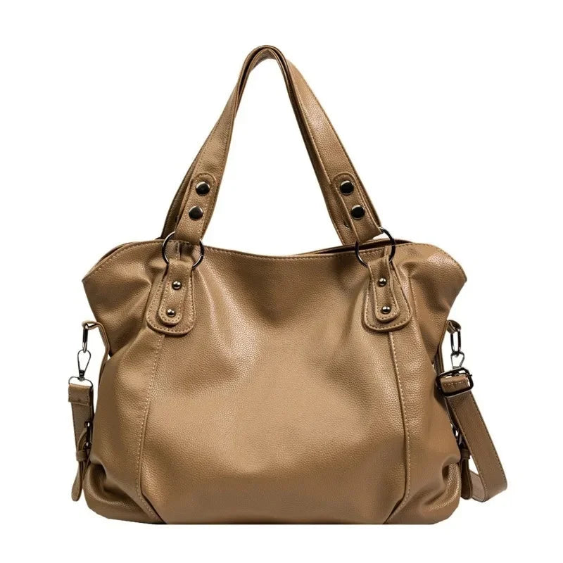 Sac À Main Femme Cuir PU Souple - Sac Bandoulière Tendance Multi-Compartiments 7