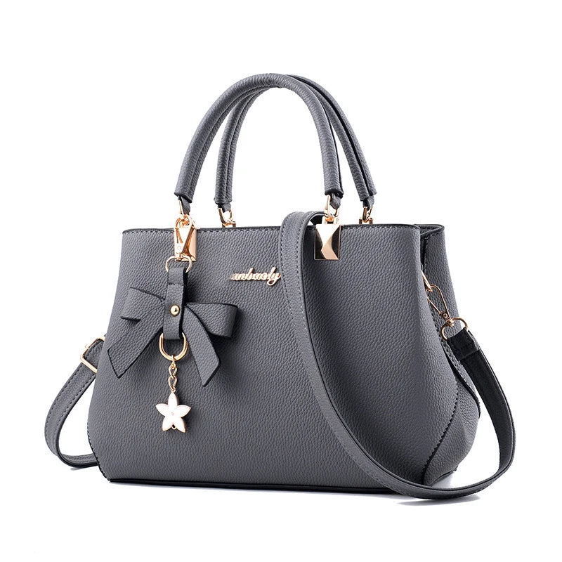Sac À Main Femme Élégant Avec Pendentif Floral - Sac Bandoulière Polyvalent 0