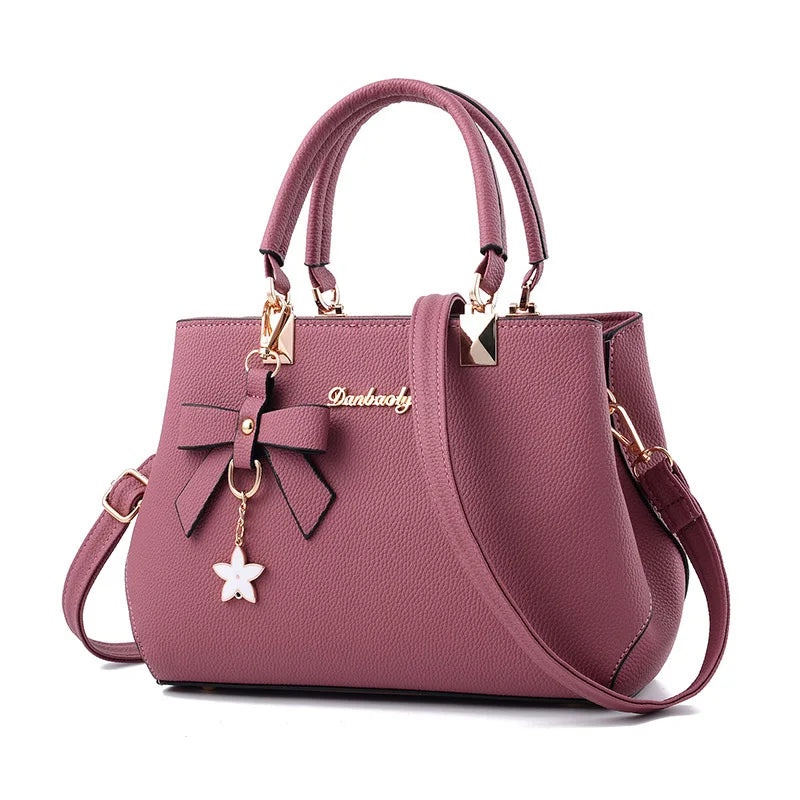 Sac À Main Femme Élégant Avec Pendentif Floral - Sac Bandoulière Polyvalent 12