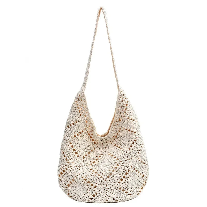 Sac Bandoulière Femme en Coton Tissé - Design Tendance et Grande Capacité 6