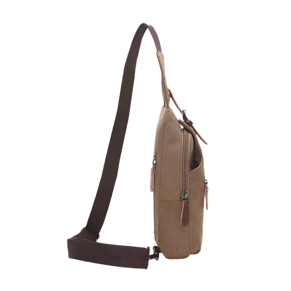 Sac Bandoulière Homme - Sac à Bandoulière Haute Capacité Étanche avec Sangle Ajustable 4