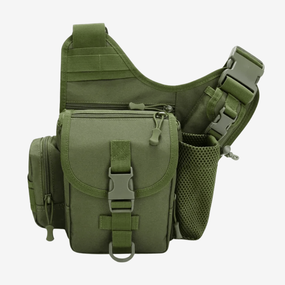 Sac Bandoulière Homme Imperméable en Tissu Oxford – Léger et Résistant pour Activités de Plein Air, Sangle Ajustable et Système MOLLE