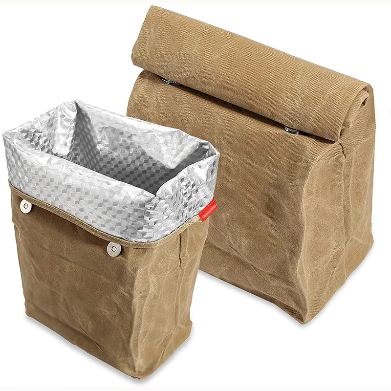 Sac Isotherme Pliable 80L en Toile Cirée - Idéal pour Pique-Nique et Camping 0