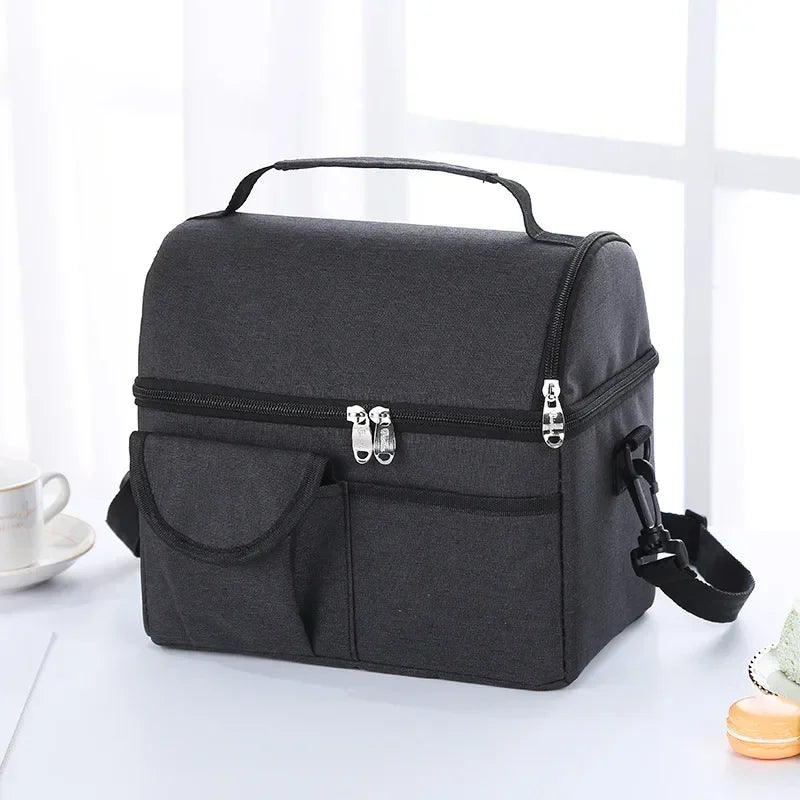 Sac Lunch Isotherme Réutilisable 8L – Sac Lunch Box Étanche Multifonctionnel pour Hommes et Femmes