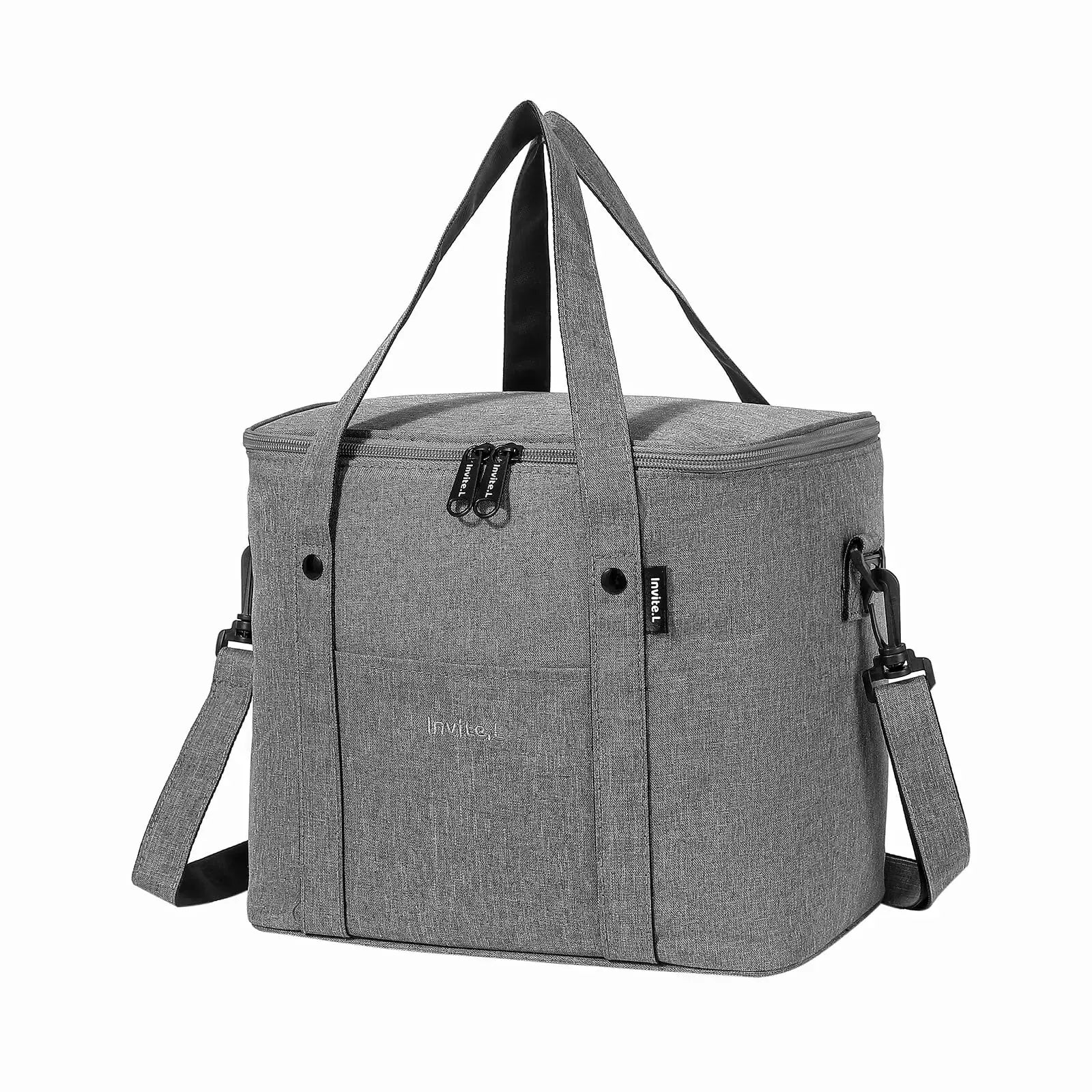 Sac à Déjeuner Isotherme Réutilisable avec Bandoulière – Grande Capacité pour Bureau, Pique-nique et Voyage
