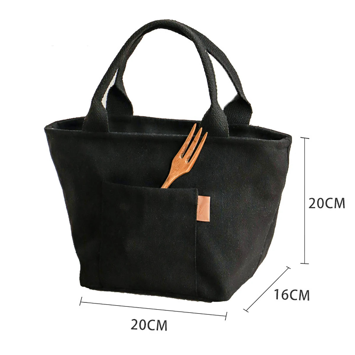 Sac à Déjeuner Isotherme en Toile avec Fermeture Éclair – Sac pour Déjeuner Pratique et Compact pour Pique-Niques et Voyages