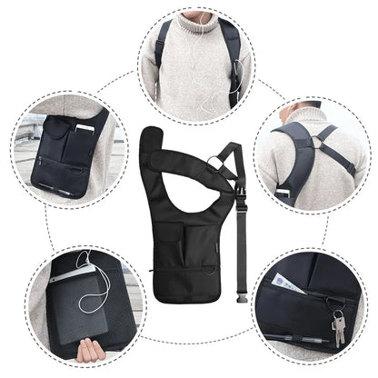 Sac à Dos Anti-Vol en Cuir pour Tablette - Sac à Dos Homme Pratique et Sécurisé 5