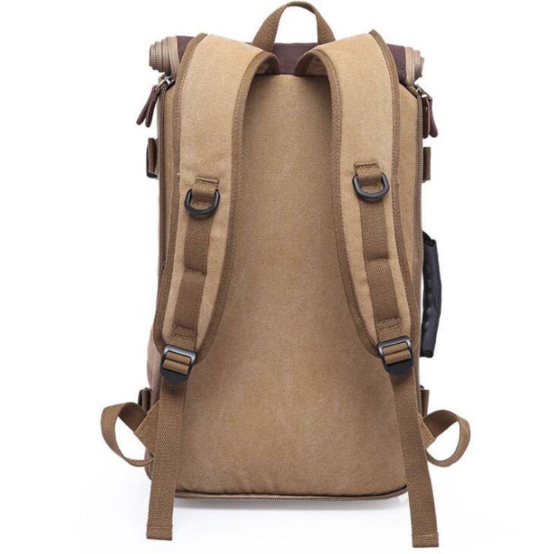 Sac à Dos Homme Polyvalent en Toile avec Options de Transport, Durable et Confortable pour Voyage et Randonnée - 35L