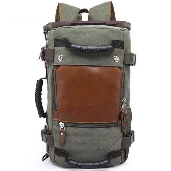 Sac à Dos Homme Polyvalent en Toile avec Options de Transport, Durable et Confortable pour Voyage et Randonnée - 35L
