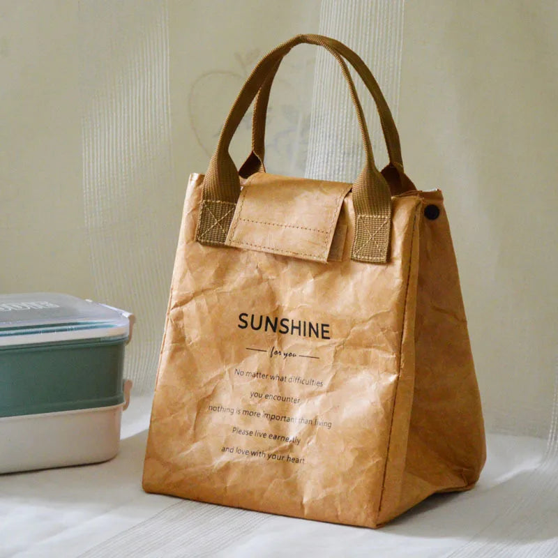 Sac à Lunch Isotherme Imperméable en Aluminium - Sac Lunch Box Pratique pour Bureau et Étudiants 0
